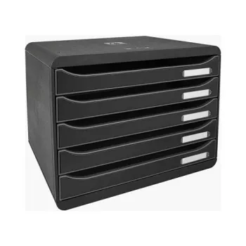 Exacompta BIG-BOX PLUS HORIZON fiókos doboz DIN A4 fekvő, 355 x 270 x 271 mm, fekete (308714D)