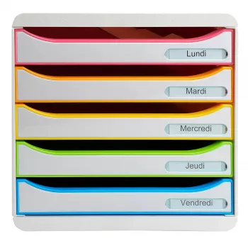 Exacompta BIG-BOX PLUS Office Harlequin fiókos doboz, 347 x 278 x 271 mm (309913D)