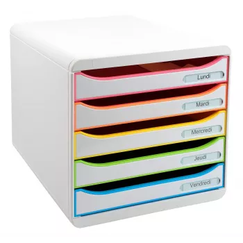 Exacompta BIG-BOX PLUS Office Harlequin fiókos doboz, 347 x 278 x 271 mm (309913D)