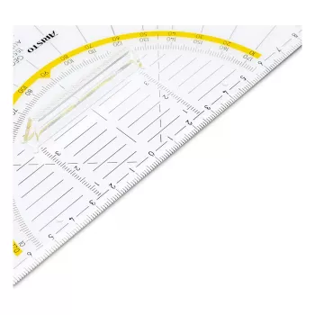 Aristo AR 1555/2 derékszögű vonalzó 225 mm átfogóval, fogóval