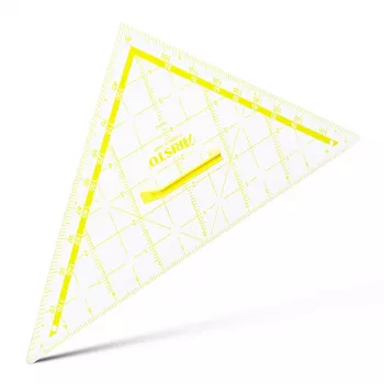 ARISTO táblai TZ-háromszög, 80 cm, fogóval, átlátszó műanyag (AR1650W)