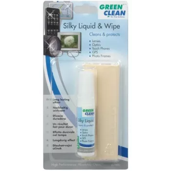 GREEN CLEAN GCLC-1000 optikai tisztítókészlet - tisztítófolyadék és mikroszálas kendő