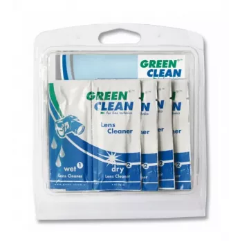 GREEN CLEAN Wet & Dry tisztítókendő-készlet - 10 csomag (20 kendő) képernyőkhöz, LCD, LED, plazma, TFT, laptopokhoz, tabletekhez, okostelefonokhoz, monitorokhoz - alkoholmentes, csíkok nélküli, antisztatikus