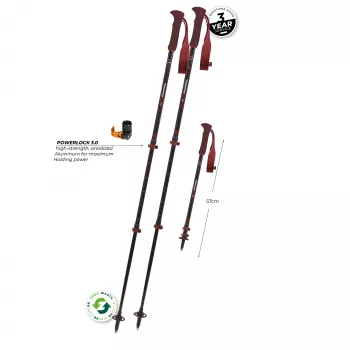 Komperdell Carbon EVO Zero Compact túrabotok - Malbec