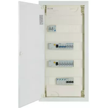 Eaton KLV-PW-48-2PXL-2PXF-9PLI-1AFDD süllyesztett kiselosztó 4-soros AFDD-vel (194711-B)