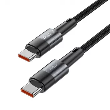 TECH-PROTECT ULTRABOOST USB-C - USB-C kábel, PD 100W / 5A, 3 m, szürke