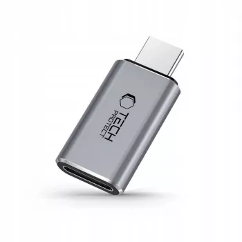 TECH-PROTECT ULTRABOOST adapter Type-C - Lightning, szürke