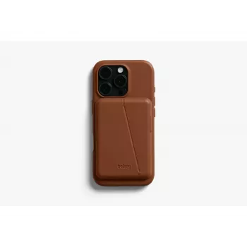 Bellroy bőrtok mágneses pénztárcával iPhone 16 Pro-hoz, barna