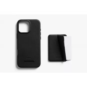 Bellroy bőrtok mágneses pénztárcával iPhone 16 Pro Max-hoz, fekete