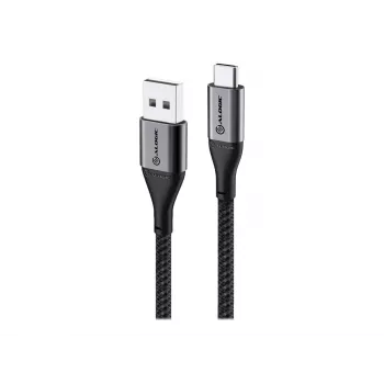 ALOGIC Super Ultra USB-C–USB-A kábel 1 m fekete