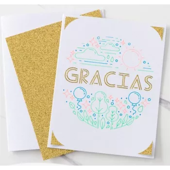Cricut Glitter Gel Pens vágógéphez, színek válogatva, gél tinta - 0,8 mm, 12 darabos csomag