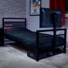 XROCKER gaming egyszemélyes ágy fekete