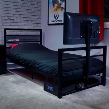 XROCKER gaming egyszemélyes ágy fekete