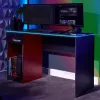 XROCKER gamer asztal szürke-piros