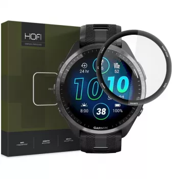 HOFI Hybrid Pro+ hibrid üvegfólia képernyővédő Garmin Forerunner 965-höz - fekete