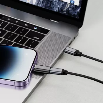TECH-PROTECT ULTRABOOST adapter Lightning USB-C-re fekete