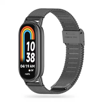TECH-PROTECT Milanese Loop szíj Xiaomi Smart Band 8 / 9 / NFC-hez - fekete