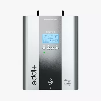 myENERGY MYEN EDDI-16A3P02H+ fokozatmentes teljesítményszabályzó LCD-kijelzővel, max. fűtési terhelés 9 kW/16 A