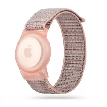 TECH-PROTECT Nylon For Kids Apple AirTag rózsaszín