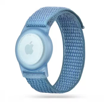 Tech-Protect Nylon gyerek Apple AirTag tok kék