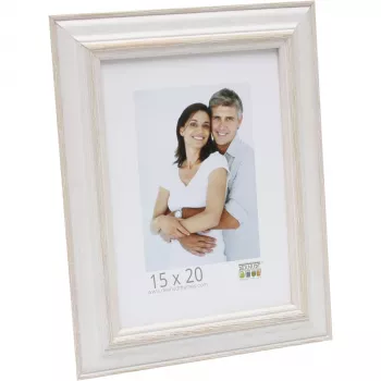 Deknudt S221H1 15x20 fa képkeret fehér bézs színnel