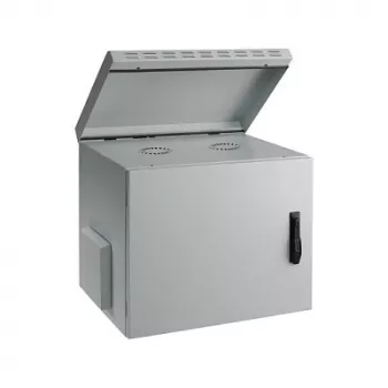 EFB-Elektronik 19 inch fali ház IP55, 12U, acélajtó, mélység 450 mm, RAL 7035