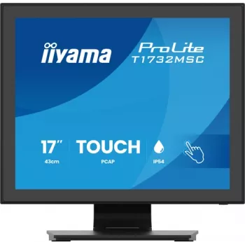 IIYAMA ProLite T1732MSC-B2S 17 inch PCAP érintőmonitor, 1280x1024, TN LED, 10 pontos multitouch, fekete