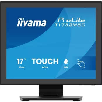 IIYAMA ProLite T1732MSC-B2S 17 inch PCAP érintőmonitor, 1280x1024, TN LED, 10 pontos multitouch, fekete