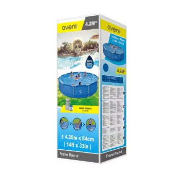 AVENLI kerek medence szett 427x84