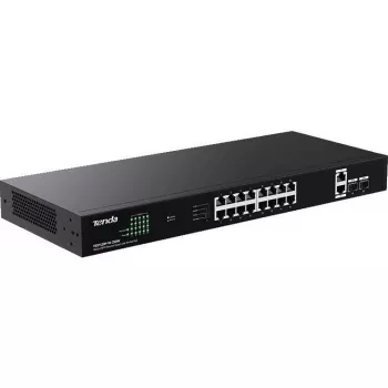 Tenda TEG1120P-16-250W nem menedzselt PoE+ switch 18 portos Gigabit 2 SFP 250W