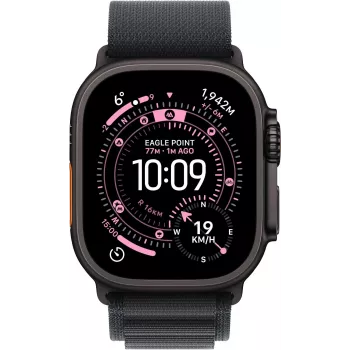 Apple Watch Series 9 GPS + Cellular 45mm Midnight alumíniumház Midnight Sport szíjjal M/L