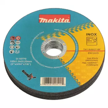 Makita D-18770-12 INOX vágótárcsa akkus sarokcsiszolóhoz 125mm x 1,2mm