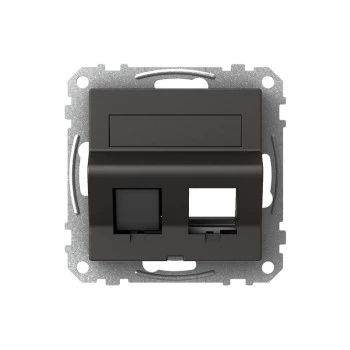Schneider Electric Exxact Datacase Actassi/Keystone ferde antracit adatkimenet-keret