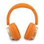 Guess Bluetooth on-ear fejhallgató Rectangle Metal Script narancssárga