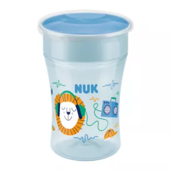 NUK Magic Cup 230ml tanuló pohár kék 360° ivóperem
