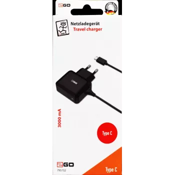 2GO 795732 beltéri hálózati adapter 5 V, fekete