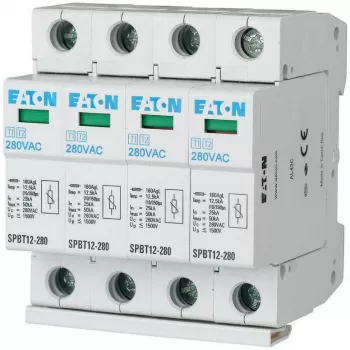 EATON SPBT12-280/4 túlfeszültség-védelmi eszköz 1+2 típus 4 pólusú 12,5kA 1,5kV TN/TNS