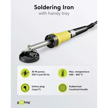 FIXPOINT Soldering Iron 30W 230V with Stand