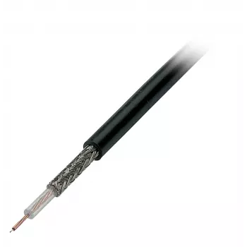 EFB Elektronik RG174 U koaxiális kábel, 50 Ohm, fekete, 100m