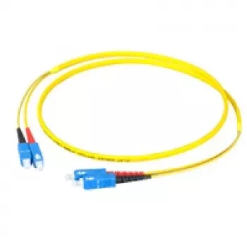 EFB Elektronik duplex jumper SC-SC 9/125 µm OS2 LSZH sárga lapos iker 3x5mm 3m