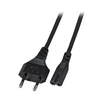 EFB Elektronik tápkábel, Euro dugó C7 180 fokos, 2 m, fekete