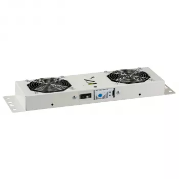 EFB-Elektronik BASIC ventilátoregység 2 állású, termosztáttal, RAL 9005 Plug & Play, IP55 fali szekrényhez