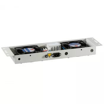 EFB-Elektronik BASIC ventilátoregység 2 állású, termosztáttal, RAL 9005 Plug & Play, IP55 fali szekrényhez