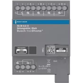 ABB BJ fűtési aktuátor 6 állású 230V HA-M-0.6.12REG BJE Busch-free@home-hoz