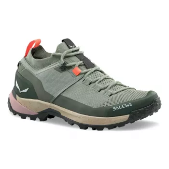 Salewa Puez 2 Knit Ptx Women's Hiking Shoes - Shadow/Olive, Size 38
