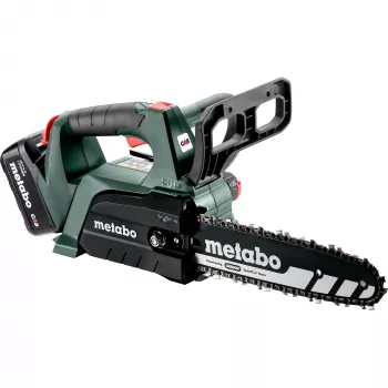 METABO MS 18 LTX BL 25 (601595900) SET akkumulátoros láncfűrész (zöld/fekete, Li-Ion akkumulátor 4,0Ah 18V)
