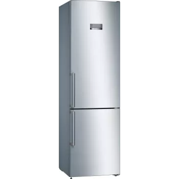 Bosch KGN397LEQ hűtő-fagyasztó kombináció NoFrost, VitaFresh, 363 l, inox hatás, E energiahatékonysági osztály