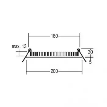 Brumberg 12217073 EB-Panel FLAT30 kerek fehér 830 16W 24V LED süllyesztett mennyezeti panel