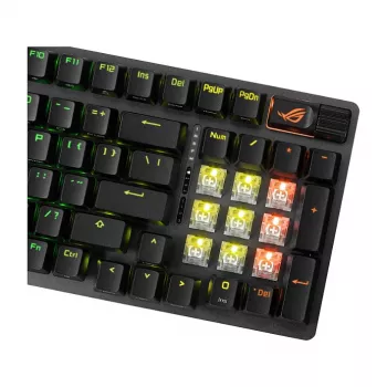 ASUS ROG Strix Scope II 96 vezeték nélküli játékbillentyűzet francia kiosztás fekete