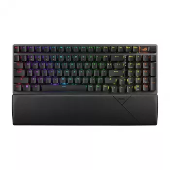 ASUS ROG Strix Scope II 96 vezeték nélküli játékbillentyűzet francia kiosztás fekete
